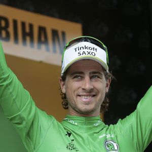 Peter Sagan Celebración de la Camiseta Verde