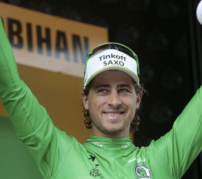 Peter Sagan Celebración de la Camiseta Verde