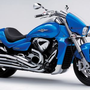 Motocicleta Cruiser Azul