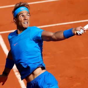 Rafael Nadal Acción de Tenis