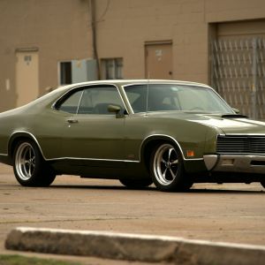 Coche Clásico Verde Muscle