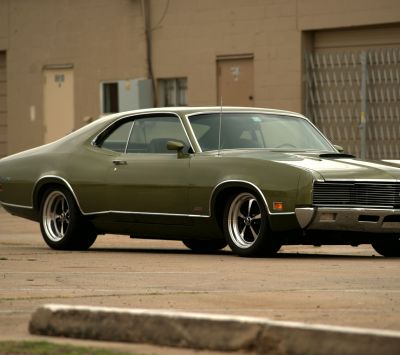 Coche Clásico Verde Muscle