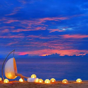 Atardecer Sereno en la Playa