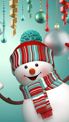 Muñeco de Nieve Alegre