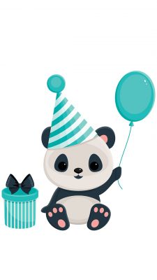 Panda Adorable con Globo