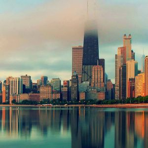 Reflejo del Skyline de Chicago