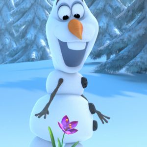 Olaf de Frozen con Flor