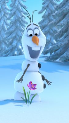 Olaf de Frozen con Flor