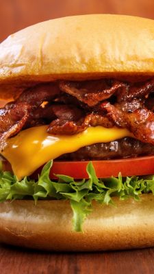 Delicioso Cheeseburger con Bacon