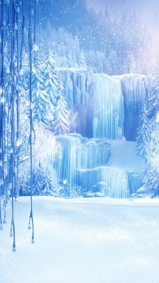 Cascada de Invierno Maravillosa