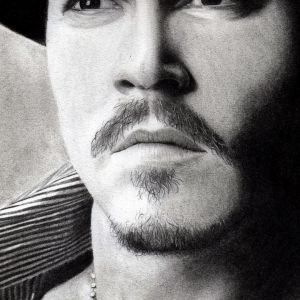 Retrato de Johnny Depp