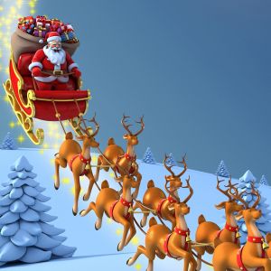 Paseo en trineo de Santa Claus