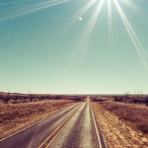 Paisaje de Carretera Soleado