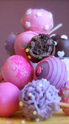 Cake Pops Coloridos