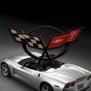 Logo y Auto Corvette C6