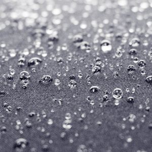Gotas de agua en tela