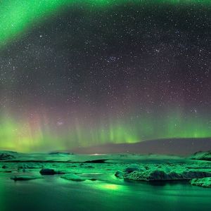 Aurora Boreal Cielo Nocturno