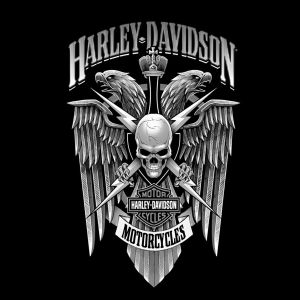 Diseño de Calavera Harley-Davidson