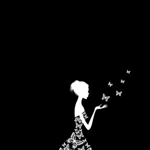 Arte Elegante Vestido de Mariposas