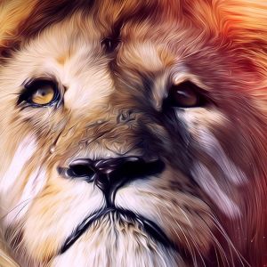 Retrato Majestuoso de León
