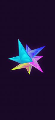 Diseño de Estrella Geométrica Colorida