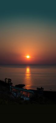 Atardecer sobre el Océano